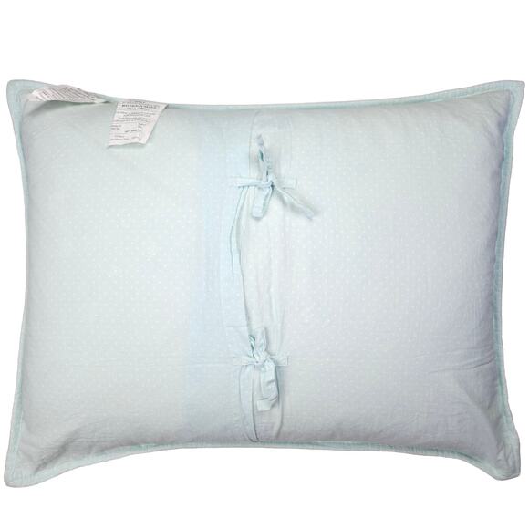 Pottery Barn Kids Standard Pillow Sham BAILEY Pink Ruffle Quilted Pastel Nursery - Picture 6 of 16